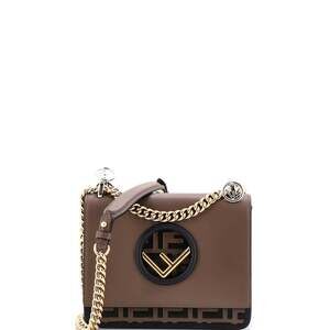 Fendi Kan I F Shoulder Bag Leather With #233397F17B